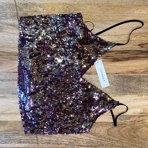 Night Out Sparkly Topshop Tank